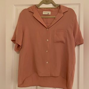 Mansur Gavriel silky short sleeve button up